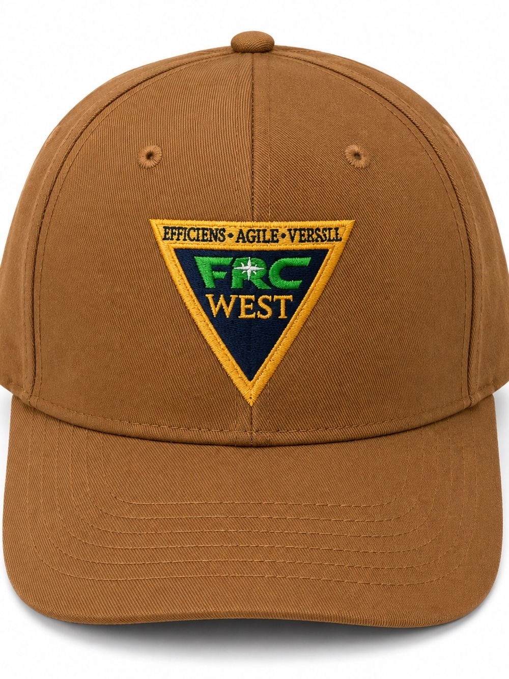 OTTO FRC West Military Embroidered Adjustable Brown Baseball Cap